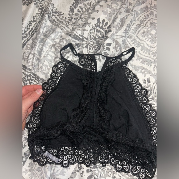 Aerie Black Lace Halter Bra - Picture 5 of 10